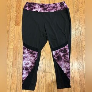 SHEIN Black and Purple Leggings